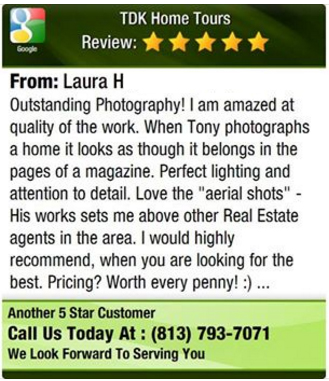 Real Estate Photographer Tampa Reviews Laura H